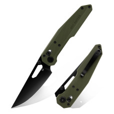 Ніж Hightron Sharplyn,14C28N, G10, зелений, чорний клинок (HK01GRN)