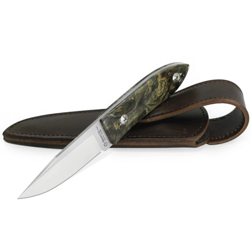 Ніж Maserin AM-22, 14C28N, червоний буковий кап (923/RR) – Maserin (вид 1)