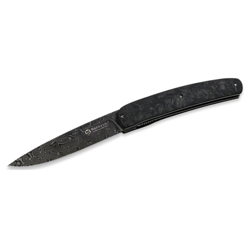 Ніж Maserin Gourmet, дамаск, fat carbon, чорний (380/DN) – Maserin