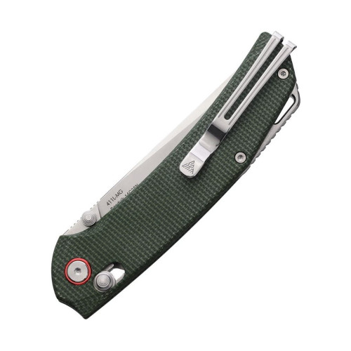 Ніж SRM Asika, Sandvik 14C28N, мікарта, зелений (411L-MG) – SRM (вид 1)