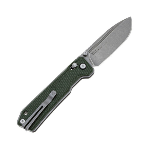 Ніж SRM Rubik, Sandvik 14C28N, мікарта, зелений (7228B-MG) – SRM (вид 1)