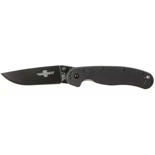 Нож Ontario Knife RAT I AUS-8 Black, Black Blade (ON8846) – Ontario Knife