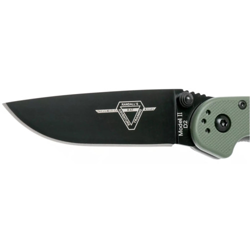 Ніж Ontario Knife RAT II D2 OD Green, Black Blade (ON8830OD) – Ontario Knife (вид 2)