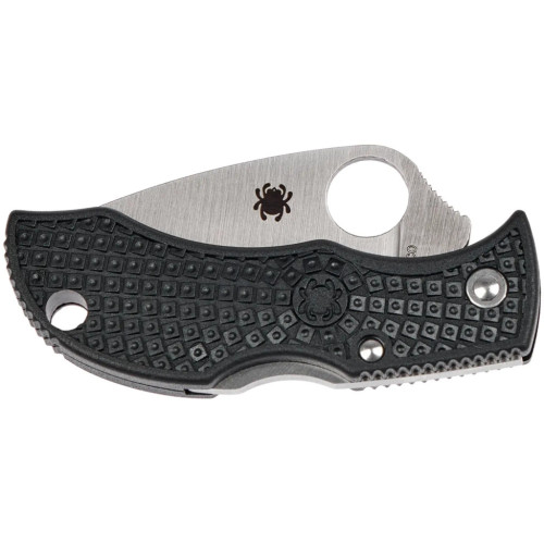 Ніж Spyderco Manbug Lightweight Leaf Serrated Black (MBKLFS) – Spyderco (вид 2)