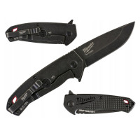 Нож Milwaukee HARDLINE Smooth выкидной с гладким лезвием (48221994)