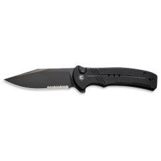 Нож Civivi Cogent Serrated, Black G10, Darkwash (C20038E-1)