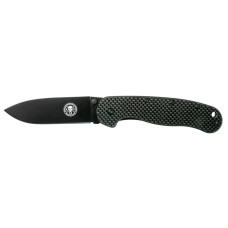 Нож Esee Avispa Black Blade D2 Carbon fiber G10 Black (BRK1302CFB)