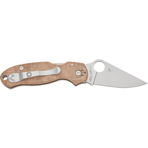 Нож Spyderco Para 3 CPM Cru-Wear Micarta Brown (C223MPCW) – Spyderco (вид 1)