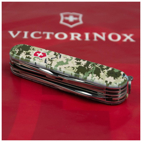 Нож Victorinox Huntsman Army 91 мм Піксель + Лого (1.3713.3_W3941p) – Victorinox (вид 2)