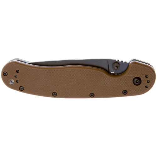 Ніж Ontario Knife RAT I AUS-8 Coyote Brown, Black Blade (ON8846CB) – Ontario Knife (вид 2)