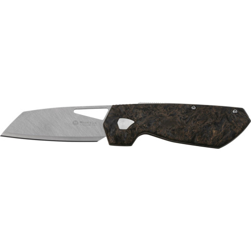 Нож Maserin W1 Tungsteno, карбід вольфрама, fat carbon, чорно-зол (373/WTG) – Maserin