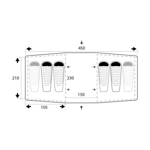 Палатка Trimm Comfort II dark lagoon/dark grey (001.009.0072) – Trimm (вид 1)