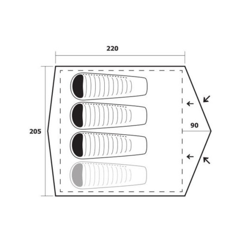 Палатка Trimm Largo-D lime green - зелений (001.009.0096) – Trimm (вид 2)