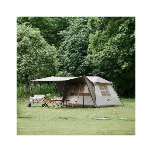 Палатка Naturehike з навісом Village CNK2300ZP022 коричневий великий (6976023920189) – Naturehike (вид 1)