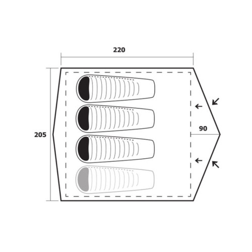 Намет Trimm Hudson dark olive - оливковий (001.009.0092) – Trimm (вид 2)