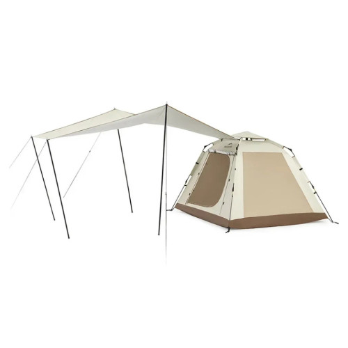 Палатка Naturehike тримісний автоматичний із тентом Ango Picnic CNK2450WS021, коричневий (6976023922817) – Naturehike
