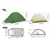 Намет Naturehike надлегкий двомісний Cloud Up Pro CNK2350WS020, темно-зелений (6927595798737) – Naturehike (вид 2)