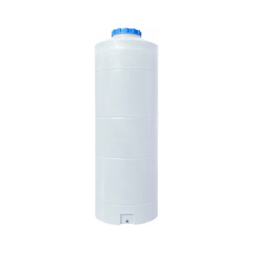 Емкость для воды Пласт Бак вертикальная пищевая 1000 л узкая белая (1210) – Пласт Бак (вид 1)