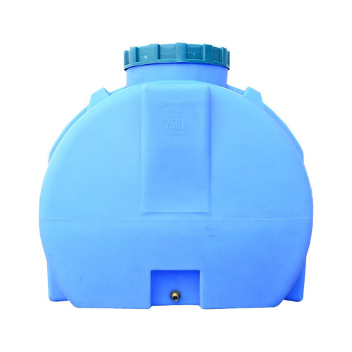 Емкость для воды Пласт Бак горизонтальная пищевая 750 л синяя (12466) – Пласт Бак (вид 1)