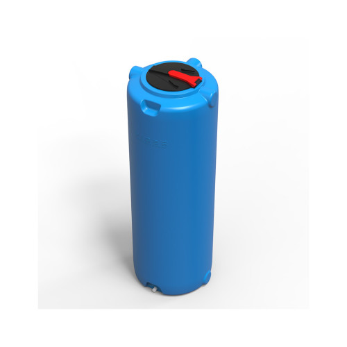Емкость для воды Вігер вертикальная пищевая 1000 л узкая, крышка с клапаном синяя (13231) – Вігер (вид 1)