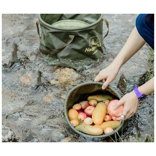 Ведро складное Naturehike ПВХ NH20SJ040 20 л зелене (6927595764640) – Naturehike (вид 1)