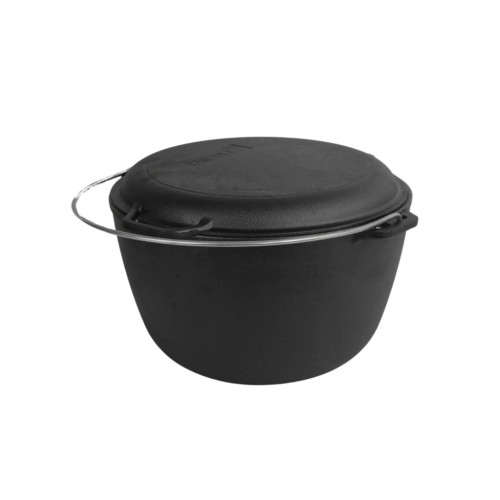 Котел туристический Brizoll чавунний з кришкою-сковородою10 л (KT10-2) – Brizoll (вид 2)