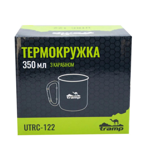 Чашка туристична Tramp 350 мл з карабіном Olive (UTRC-122-olive) – Tramp (вид 2)