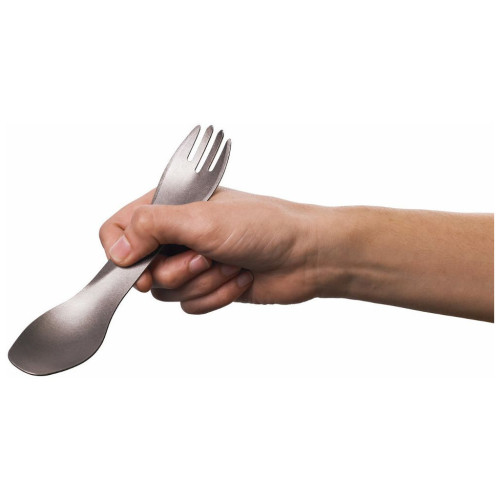 Ложка-вилка туристическая Humangear GoBites Ti-Uno titanium (022.0055) – Humangear (вид 1)