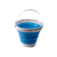 Ведро складное СИЛА силіконове 5 л blue (961003)