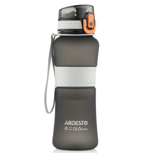 Бутылка для воды Ardesto Balance 650мл чорний (AR2265BL) – Ardesto