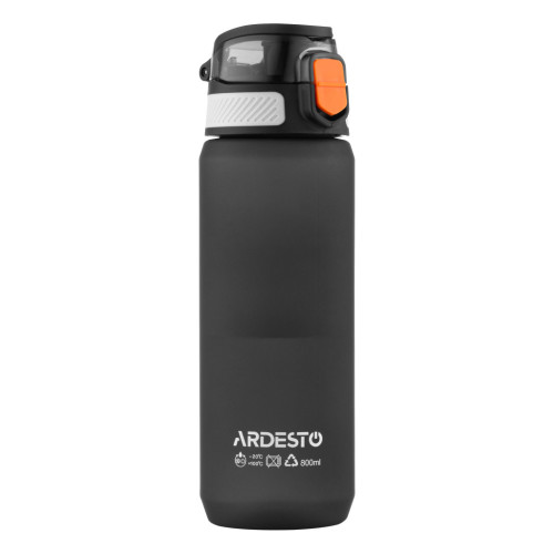 Пляшка для води Ardesto Matte 800мл чорний (AR2281ML) – Ardesto