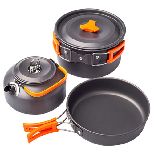 Набор туристической посуды СИЛА каструля + сковорода + чайник (960551) – Сила