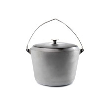 Котел туристический СИЛА алюмінієвий з кришкою та дужкою 12л (960474)