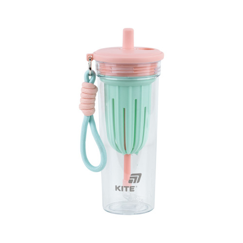 Пляшка для води Kite 650 мл, рожево-зелений (K25-1219-1) – Kite