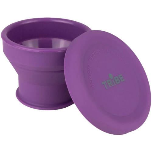 Чашка туристична Tribe Collapsible Shot 90 мл з кришкою, plum (T-FF-0030-plum) – Tribe