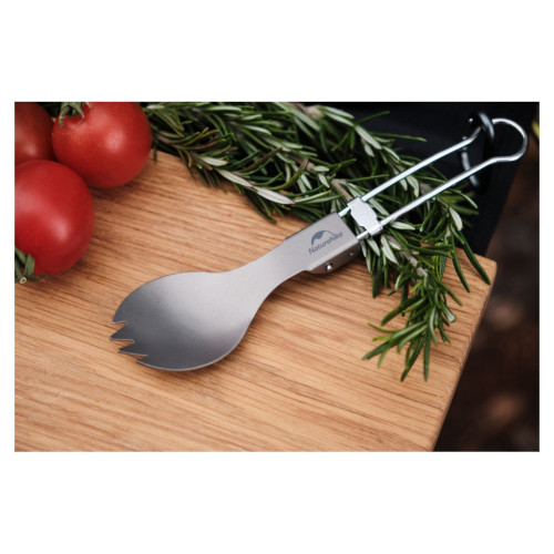 Ложка-вилка туристическая Naturehike титанова NH19C001-J (6927595734766) – Naturehike (вид 1)