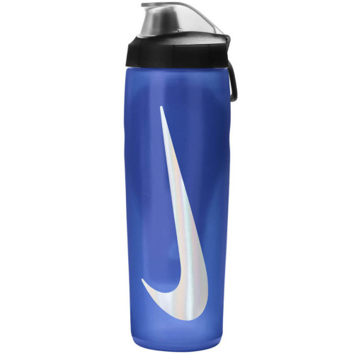 Пляшка для води Nike Refuel Bottle Locking Lid 24 OZ синій, чорний, сріблястий 709 мл N.100.7668.423.24 (887791745248) – Nike