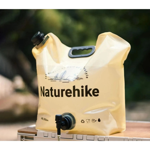 Ведро складное Naturehike CNK2450CF027 для води 10 л, жовте (6927595798355) – Naturehike (вид 2)