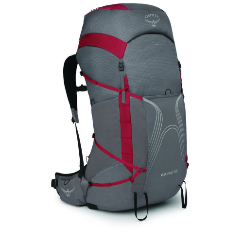 Рюкзак туристический Osprey Eja Pro 55 dale grey/poinsettia red WXS/S (009.3300) – Osprey