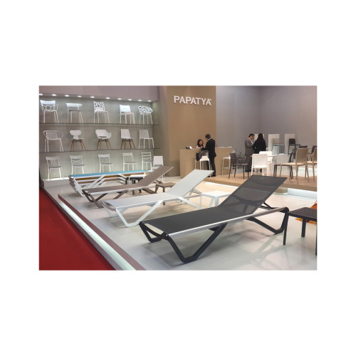 Шезлонг PAPATYA Wave сіро-коричневий сітка сіро-коричневий (4168) – PAPATYA (вид 1)