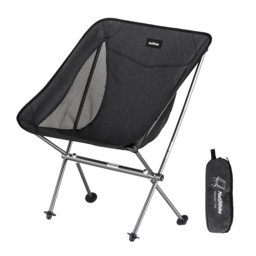 Кресло складное Naturehike Stellaluna L04 CNK2450JJ015, розмір M, чорне (6976023929410) – Naturehike