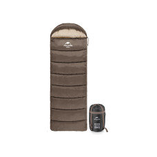 Спальний мішок Naturehike U350 NH20MSD07 Hollow Cotton Left Brown (6927595767221-L)