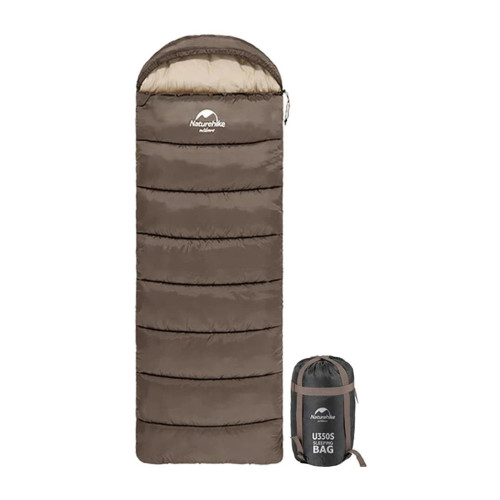 Спальный мешок Naturehike U150 NH20MSD07 Brown Left (6927595764381-L) – Naturehike