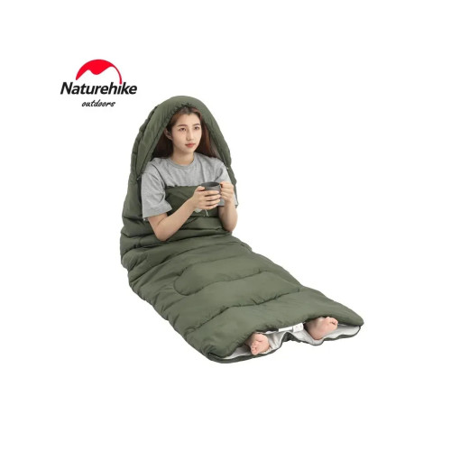 Спальний мішок Naturehike Y150L NH21MSD08, правий, темно-зелений (6975641888765) – Naturehike (вид 1)