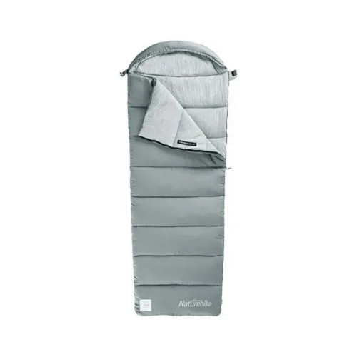 Спальный мешок Naturehike з капюшоном із мішком для зберігання M300 CNK2350WS023, сірий, лівий (6927595775974) – Naturehike