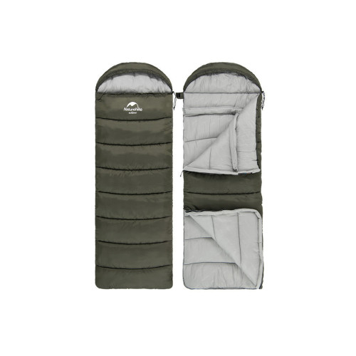 Спальный мешок Naturehike з капюшоном U250S NH20MSD07 (0°C) правий, темно-зелений (6927595764305-R) – Naturehike (вид 1)