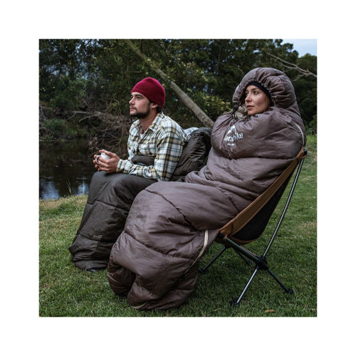 Спальний мішок Naturehike з капюшоном U350S NH20MSD07 (-3°C) правий, коричневий (6927595764312-R) – Naturehike (вид 2)