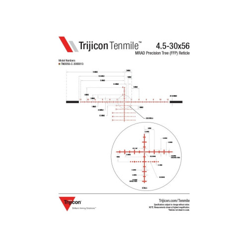Оптический прицел Trijicon Tenmile 4.5-30x56 Red/Green MRAD Precision Tree FFP (TM3056-C-3000013) – Trijicon (вид 4)