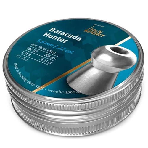 Пульки H&N Baracuda Hunter, 5,5 мм ,1.18г, 200шт/уп (92175500003) – H&N (вид 1)