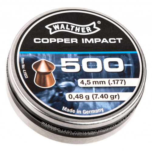 Пульки Umarex Walther Pointed Waisted Pellets 0,48 г 500 шт (4.1933) – Umarex